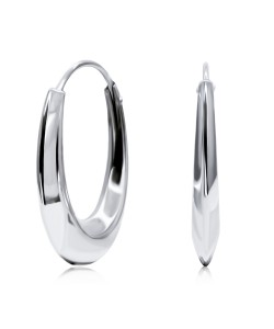  Elegant Silver Hoop Earring HO-1696